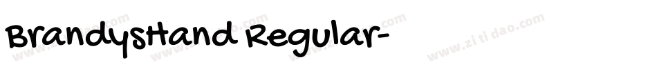 BrandysHand Regular字体转换